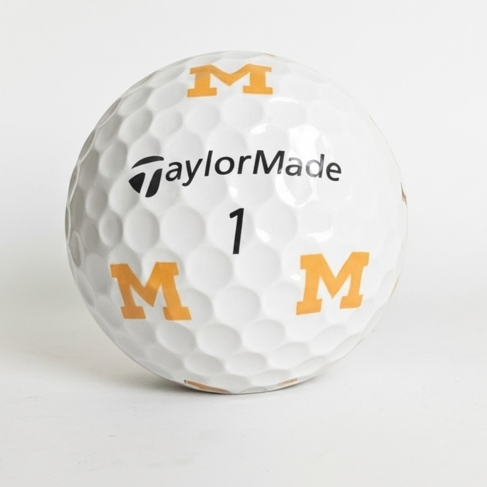 TaylorMade TP5 MICHIGAN Wolverines Practice Golf Balls Set Of 12 New (No Box) - Picture 4 of 4